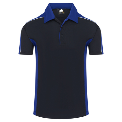 Avocet Two Tone Polyester Poloshirt In Navy - Royal