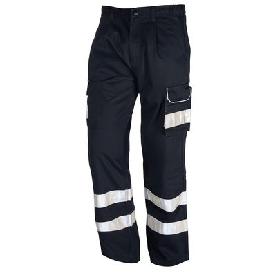 Condor Kneepad Trouser - 2 HV Bands In Navy