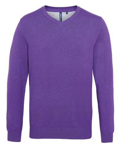 Asquith & Fox - Men's Cotton Blend V-neck Sweater