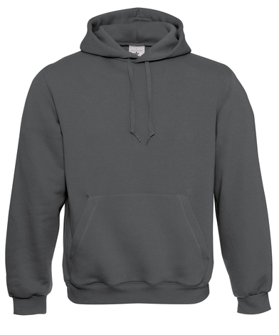 B&C Hooded Sweatshirt In Steel Grey