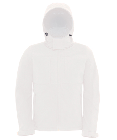 B&C Hooded Softshell /men In White