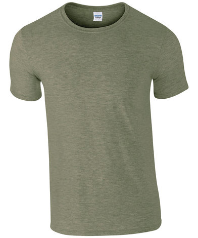 Softstyle Adult Ringspun T-shirt In Heather Military Green