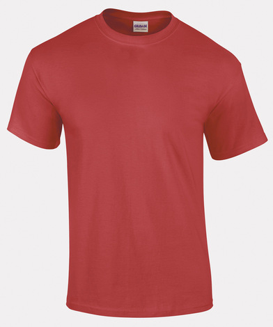 Ultra Cotton Adult T-shirt In Heather Cardinal