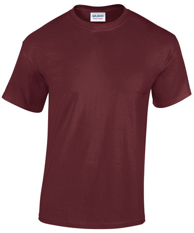 Heavy Cotton Adult T-shirt In Maroon