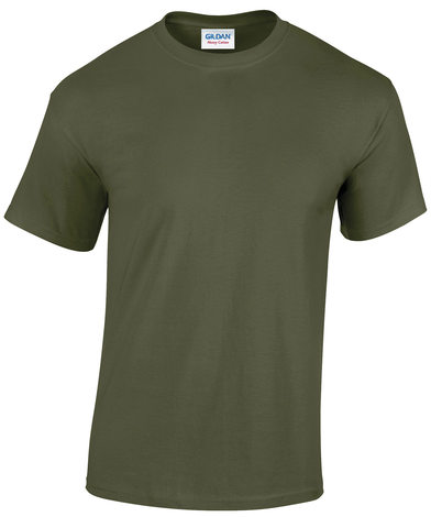 Heavy Cotton Adult T-shirt In Military Green