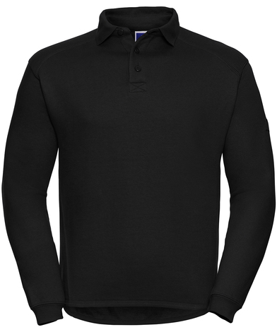 Heavy-duty Collar Sweatshirt In Black