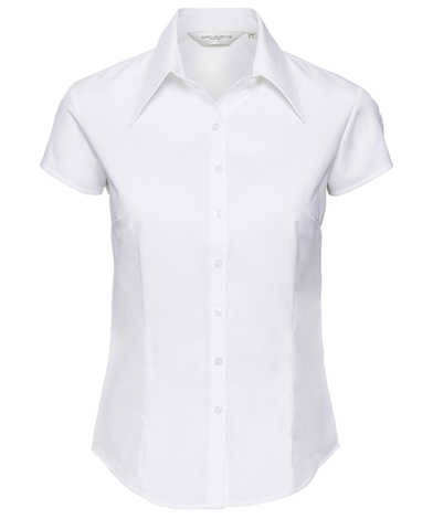 Russell Collection - Womens Cap Sleeve Tencel Fitted Shirt