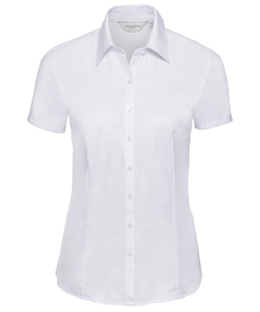 Women's Short Sleeve Herringbone Shirt