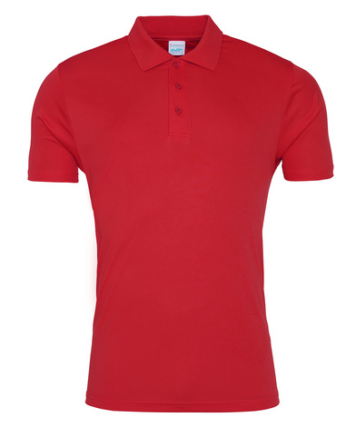 Cool Smooth Polo In Fire Red
