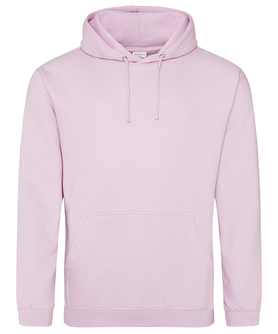 College Hoodie In Baby Pink