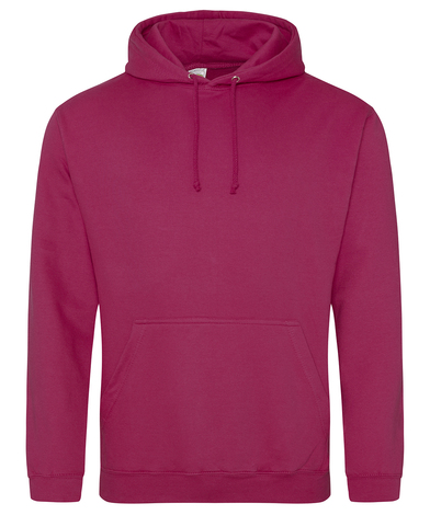 College Hoodie In Cranberry