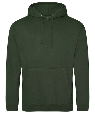 College Hoodie In Forest Green