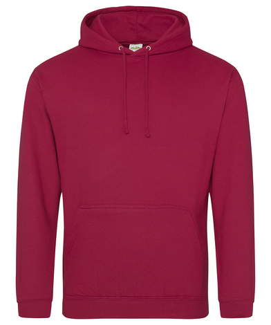 College Hoodie In Red hot Chilli