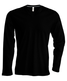 Men's Long-sleeved V-neck T-shirt