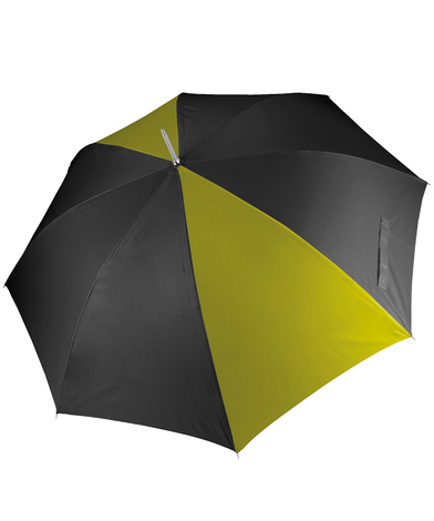 Golf Umbrella In Black/Burnt Lime
