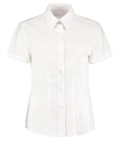 Kustom Kit - Women's Workplace Oxford Blouse Short-sleeved (tailored Fit)
