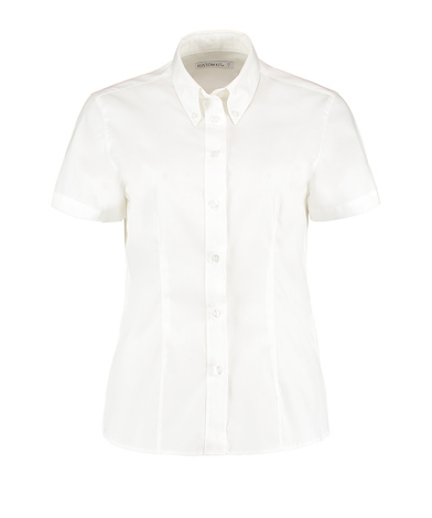 Kustom Kit - Women's Corporate Oxford Blouse Short-sleeved (tailored Fit)