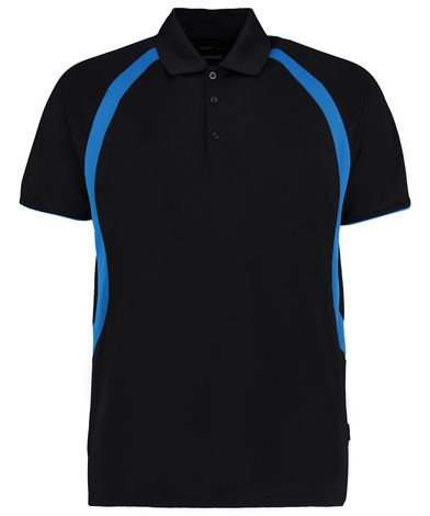 Gamegear Cooltex Riviera Polo Shirt (classic Fit) In Black/Electric Blue