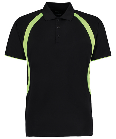 Gamegear Cooltex Riviera Polo Shirt (classic Fit) In Black/Fluorescent Lime