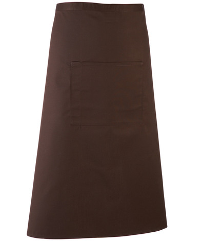 Colours Bar Apron In Brown