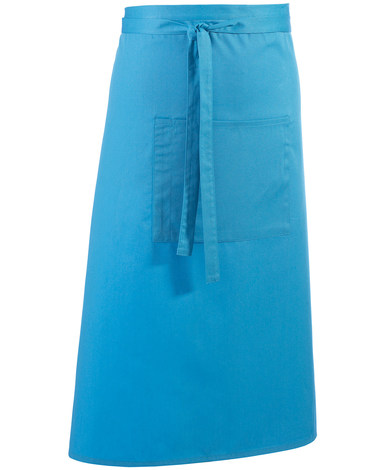 Colours Bar Apron In Turquoise
