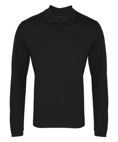 Long Sleeve Coolchecker Piqu Polo