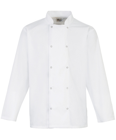 Premier - Studded Front Long Sleeve Chef's Jacket