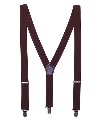 Clip-on Trouser Braces In Brown