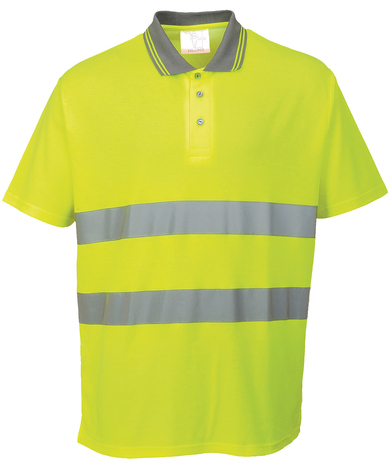 Cotton Comfort Polo Shirt (S171) In Yellow