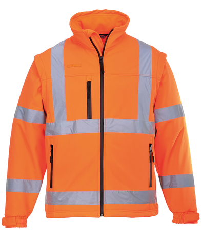 Hi-vis Softshell Jacket (3L) (S428) In Orange
