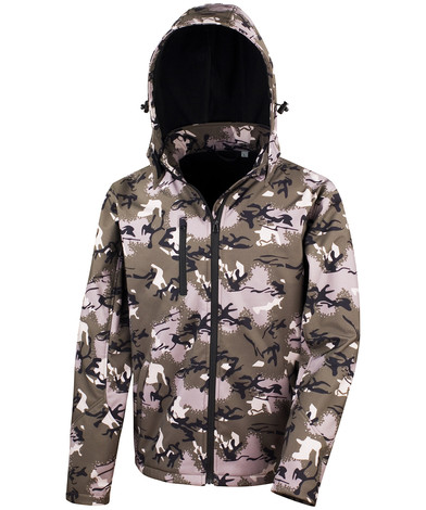 Result Urban Outdoor - Camo TX Performance Hooded Softshell Jacket