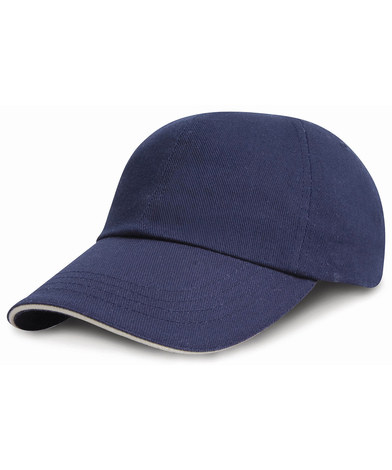 Result Headwear - Junior Low-profile Heavy Brushed Cotton Cap With Sandwich Peak