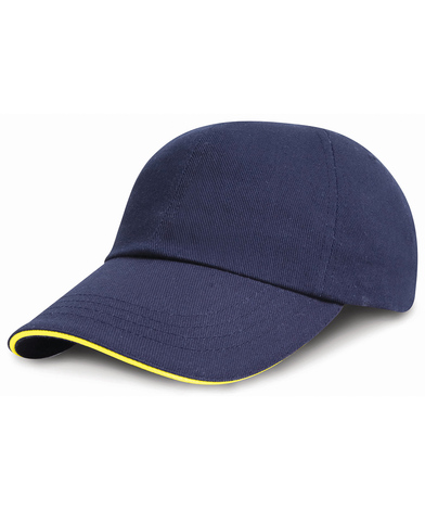 Result Headwear - Low-profile Heavy Brushed Cotton Cap With Sandwich Peak
