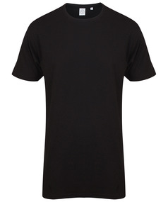 Longline T-shirt With Dipped Hem