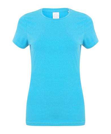 Feel Good Women's Stretch T-shirt In Surf Blue