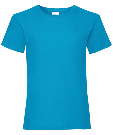 Girls Valueweight T In Azure Blue