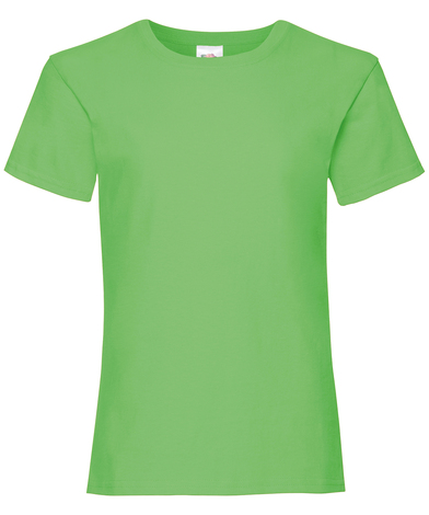 Girls Valueweight T In Lime