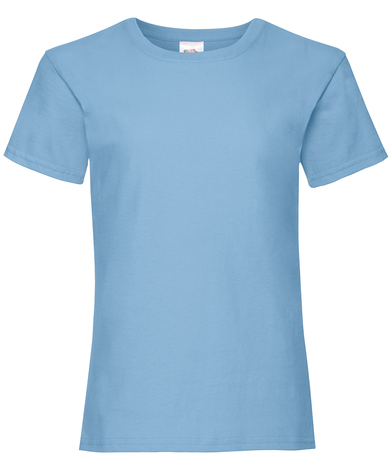 Girls Valueweight T In Sky Blue