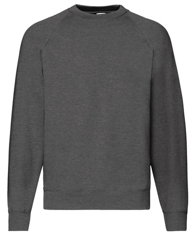 Classic 80/20 Raglan Sweatshirt In Dark Heather Grey