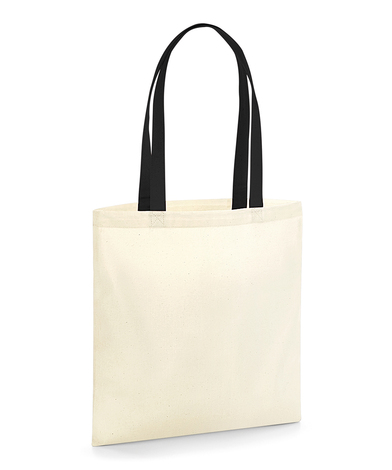 EarthAware Organic Bag For Life - Contrast Handles In Natural/Black