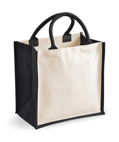 Printers Midi Jute Tote