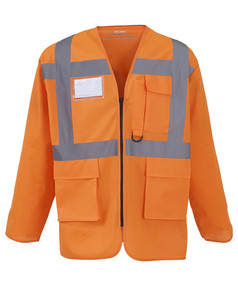 Hi-vis Executive Long Sleeve Waistcoat (HVJ800)