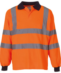 Hi-vis Long Sleeve Polo (HVJ310)