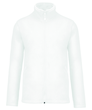Falco Full Zip Microfleece Jacket In White