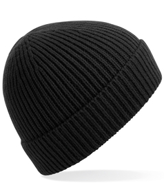 Engineered Knit Ribbed Beanie