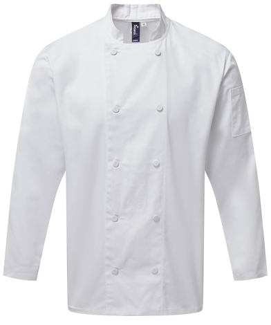 Chef's Coolchecker Long Sleeve Jacket In White