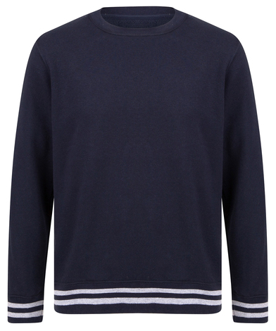Front Row - Sweatshirt With Striped Cuffs