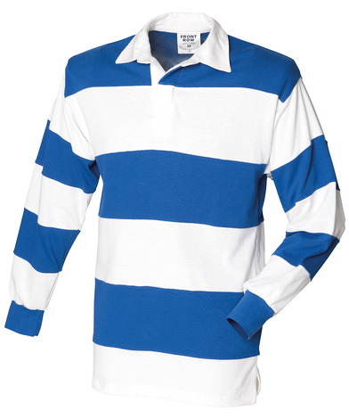 Front Row - Sewn Stripe Long Sleeve Rugby Shirt