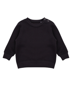 Crew Neck Sweatshirt With Shoulder Poppers