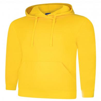 Deluxe Hooded Sweatshirt In Yellow